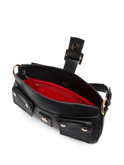 Lancel Multipocket Double-l Shoulder Bag In Black