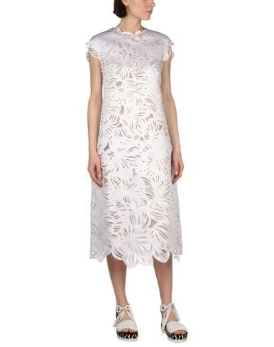 Shop Paskal 3/4 Length Dress In White
