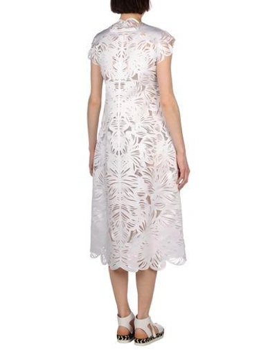 Shop Paskal 3/4 Length Dress In White