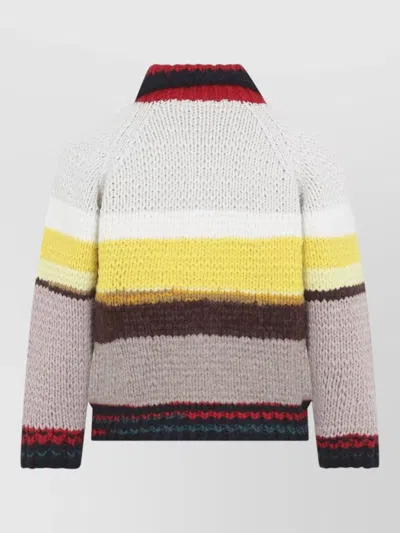 Celine Wool Fitted Jacket In Multi