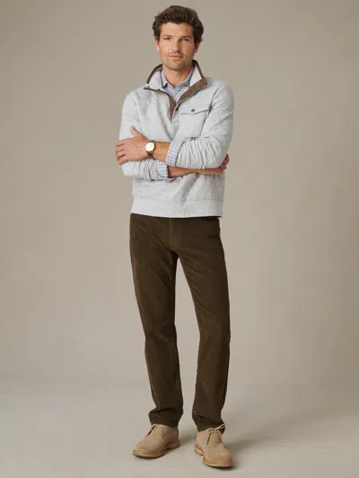 J.mclaughlin Men's Christopher Quilted Pullover Heather Gray In Gray