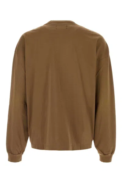 Amiri Script Oversized Long Sleeve Tee In Brown