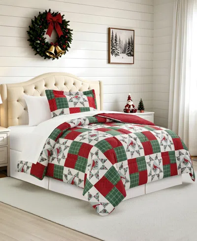 Macy's Cardinal Patch Soft Hand Feel 8-piece Comforter Set, Full In Multi