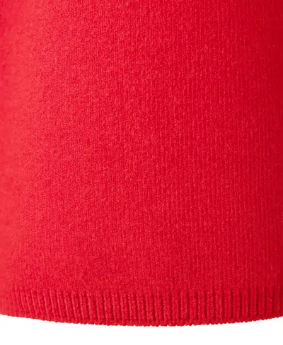 Mango Mock Neck Sweater In Red