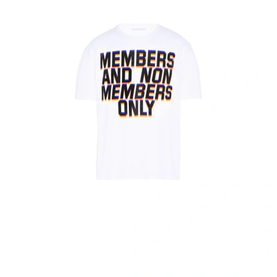 Shop Stella Mccartney White Members Print T-shirt
