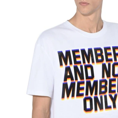 Shop Stella Mccartney White Members Print T-shirt