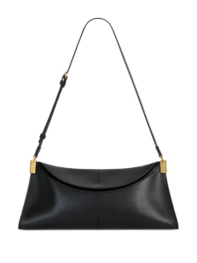 Balmain 64-83 Medium Bag In Smooth Leather In Black