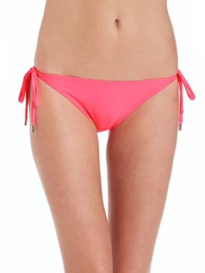 Orlebar Brown Brigitte String Bikini Bottom In Bright Pink