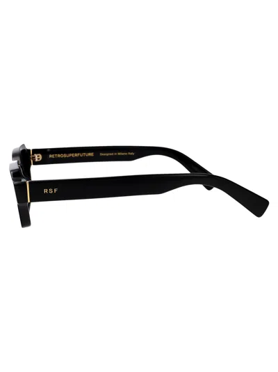 Retrosuperfuture Carino Rectangle-frame Sunglasses In Black