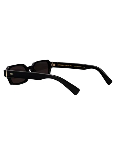 Retrosuperfuture Carino Rectangle-frame Sunglasses In Black