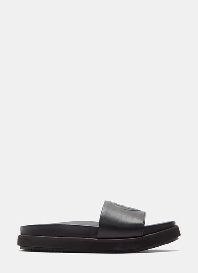 Eytys Hacienda Leather Slip-on Sandals In Black