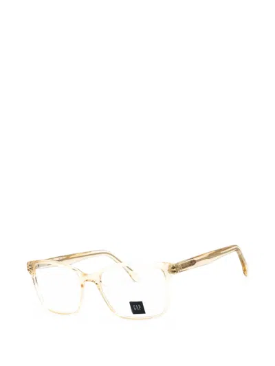 Gap Rectangle-frame Glasses In Gold