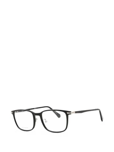 Polaroid Rectangle-frame Glasses In Black