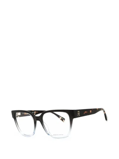 Tommy Hilfiger Gradient-effect Rectangle-frame Glasses In Black