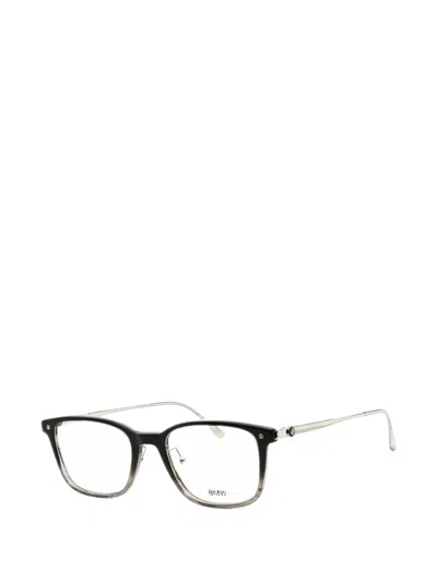 Bmw Rectangle-frame Glasses In Black