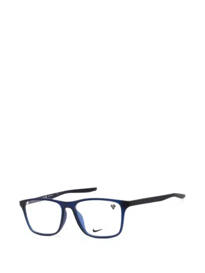 Nike Rectangle-frame Glasses In Blue