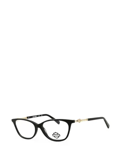 Harley-davidson Rectangle-frame Glasses In Black