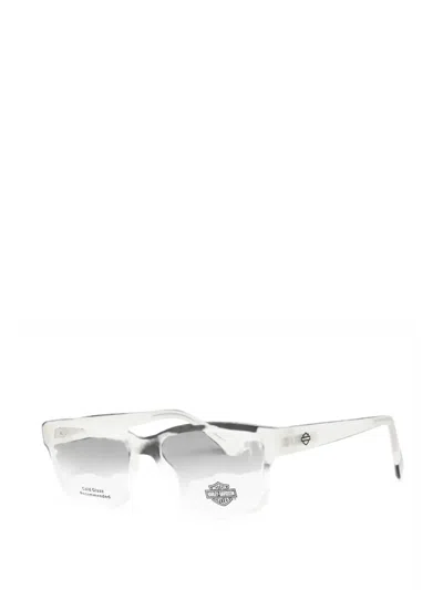 Harley-davidson Rectangle-frame Glasses In Transparent