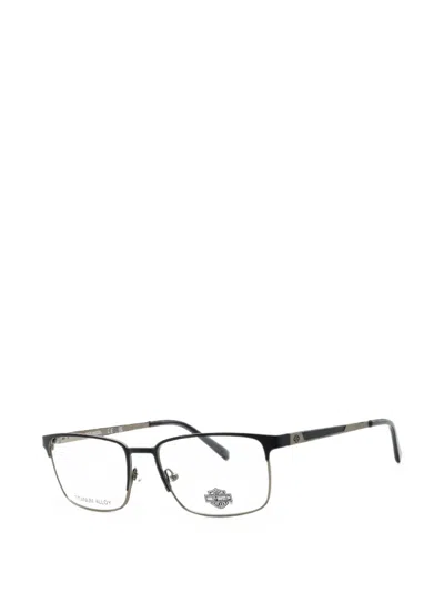 Harley-davidson Rectangle-frame Titanium Glasses In Black