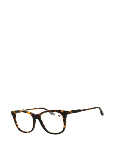 Victoria Beckham Tortoiseshell-pattern Rectangle-frame Glasses In Multi