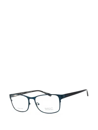 Gant Rectangle-frame Glasses In Blue