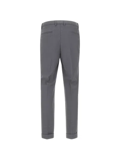 Devore Cuffed-hem Tailored Trousers In Gray