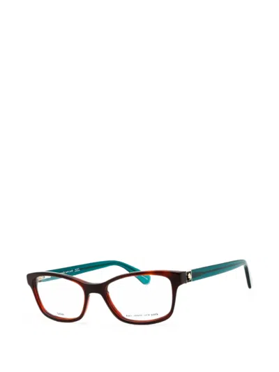 Kate Spade Ladies Brown Rectangular Eyeglass Frames Renne In Multi