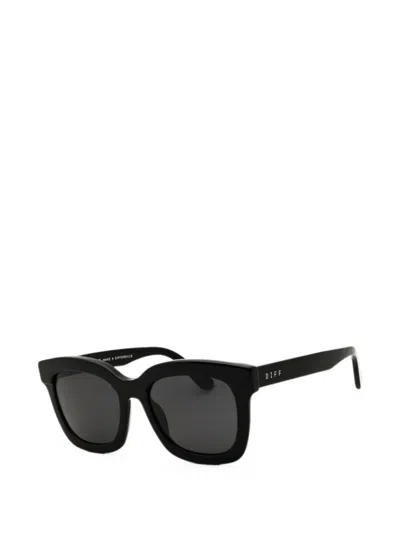 Diff Eyewear Rectangle-frame Sunglasses In Black