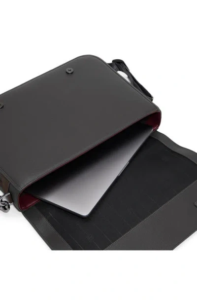Ted Baker Irvine Messenger Bag In Medium Grey