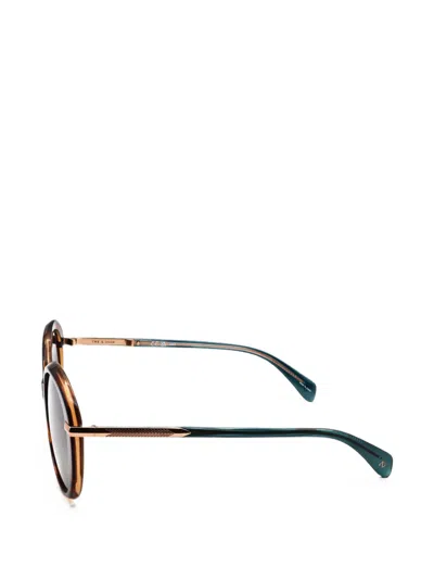 Rag & Bone Round-frame Sunglasses In Multi