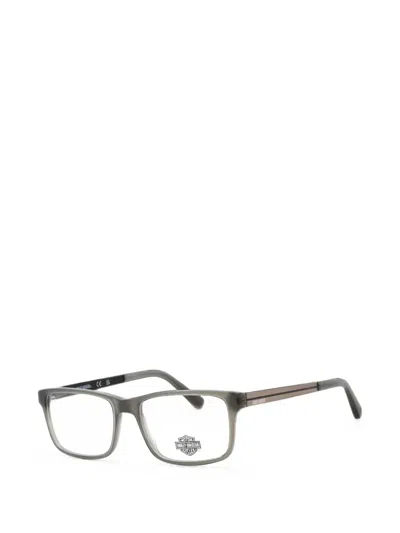 Harley-davidson Rectangle-frame Glasses In Gray