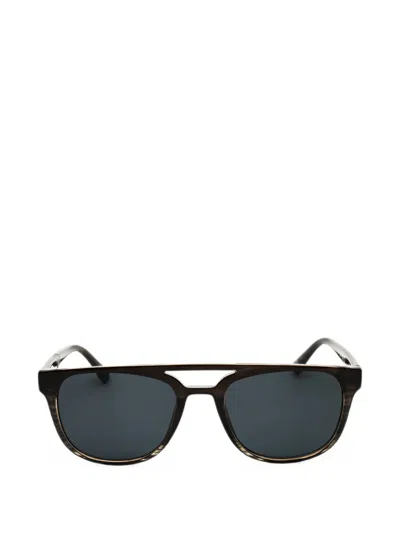 RECTANGULAR-FRAME DOUBLE-BRIDGE SUNGLASSES