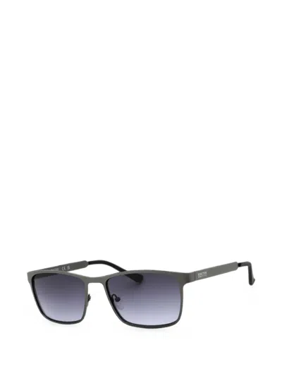Kenneth Cole Rectangle-frame Sunglasses In Blue