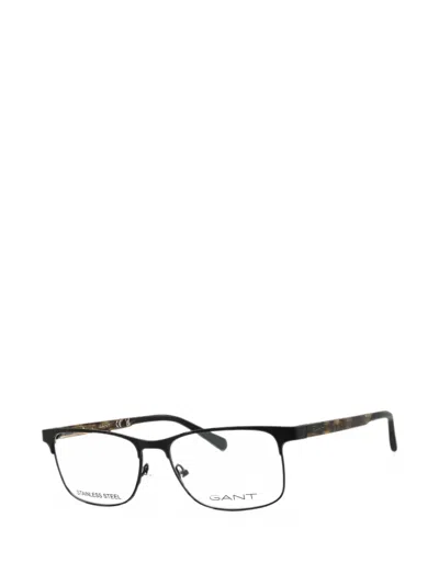 Gant Rectangle-frame Glasses In Black
