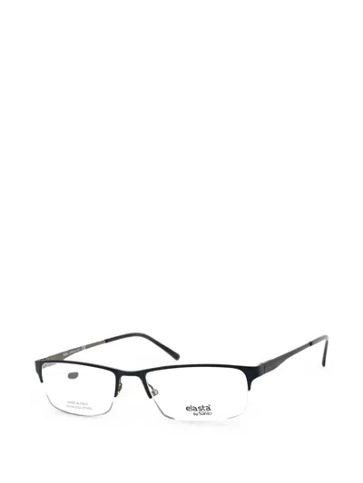 Elasta Rectangle-frame Glasses In Brown