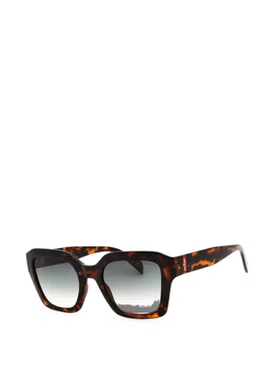 Levi's Tortoiseshell-effect Rectangle-frame Sunglasses In Multi