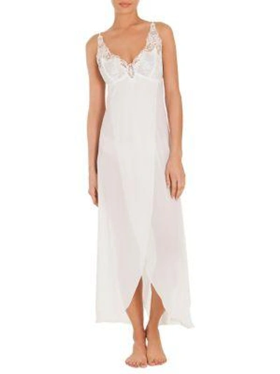 Shop Jonquil Mist Chiffon Nightgown In Ivory