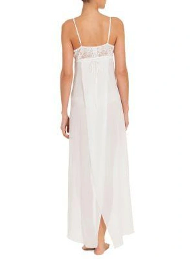 Shop Jonquil Mist Chiffon Nightgown In Ivory
