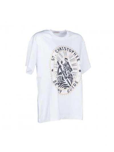 Shop Christopher Kane St.christopher T-shirt In White