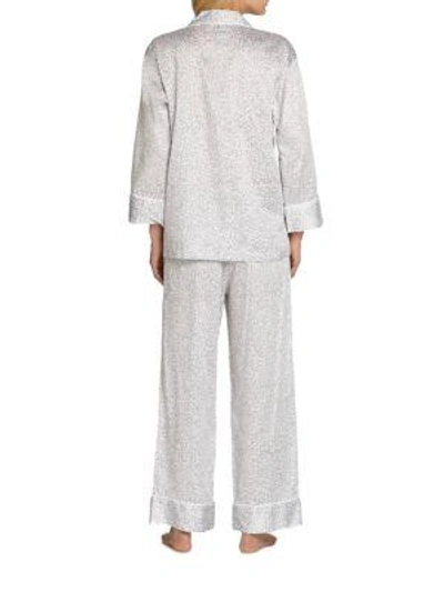 Shop Natori Leopard Pajamas In Grey