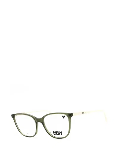Dkny Ladies Transparent Rectangular Eyeglass Frames Dk5054 In Multi