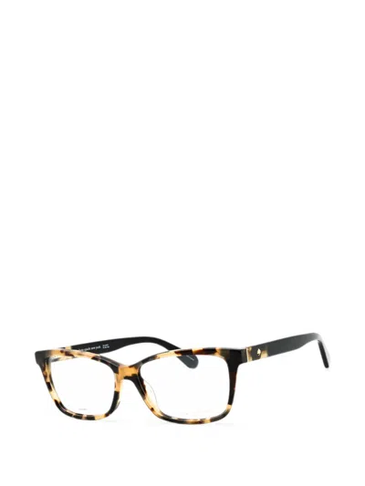 Kate Spade Ladies Black Rectangular Eyeglass Frames Camberly In Multi