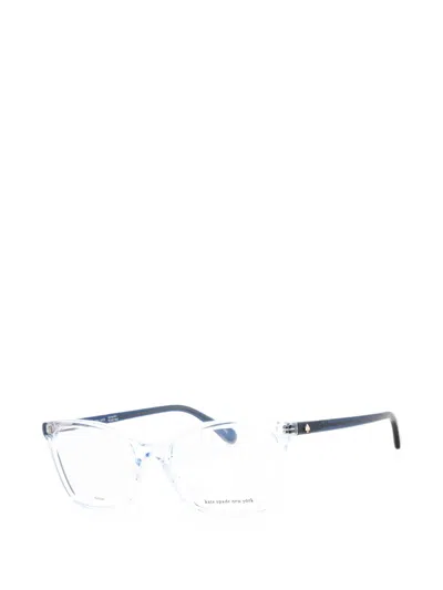 Kate Spade Ladies Blue Rectangular Eyeglass Frames Wanda In Multi