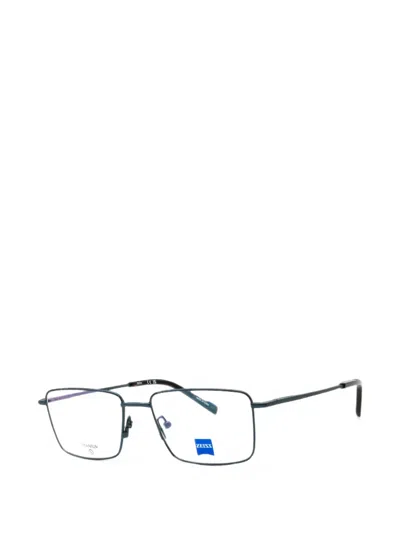Zeiss Titanium Rectangle-frame Glasses In Transparent