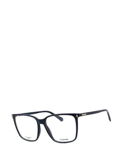 Polaroid Rectangle-frame Glasses In Black