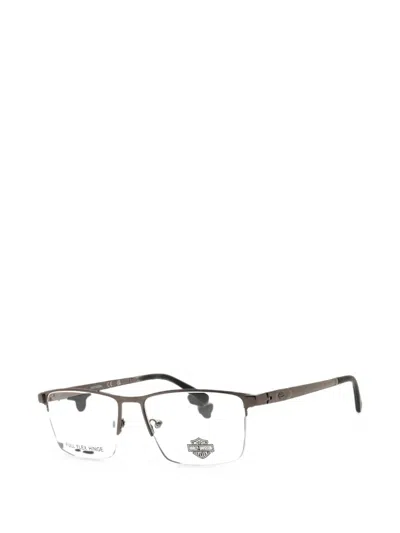 Harley-davidson Rectangle-frame Glasses In Brown