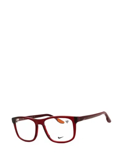 Nike Rectangle-frame Glasses In Brown
