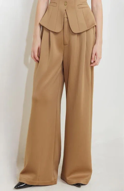Freemarket Solid Pant In Brown