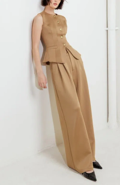 Freemarket Solid Pant In Brown