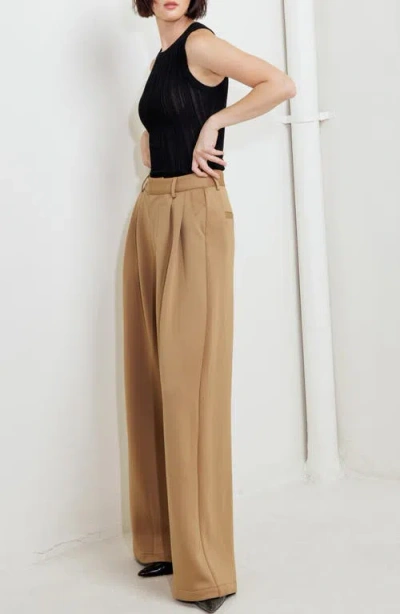 Freemarket Solid Pant In Brown